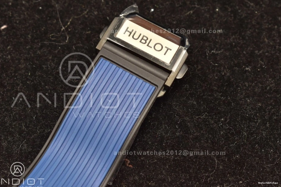 894 Big Skeleton Best Edition on 1:1 RG Hublot Strap Rubber Blue A Unico Dial ZF Blue Bang NewStyle 0509